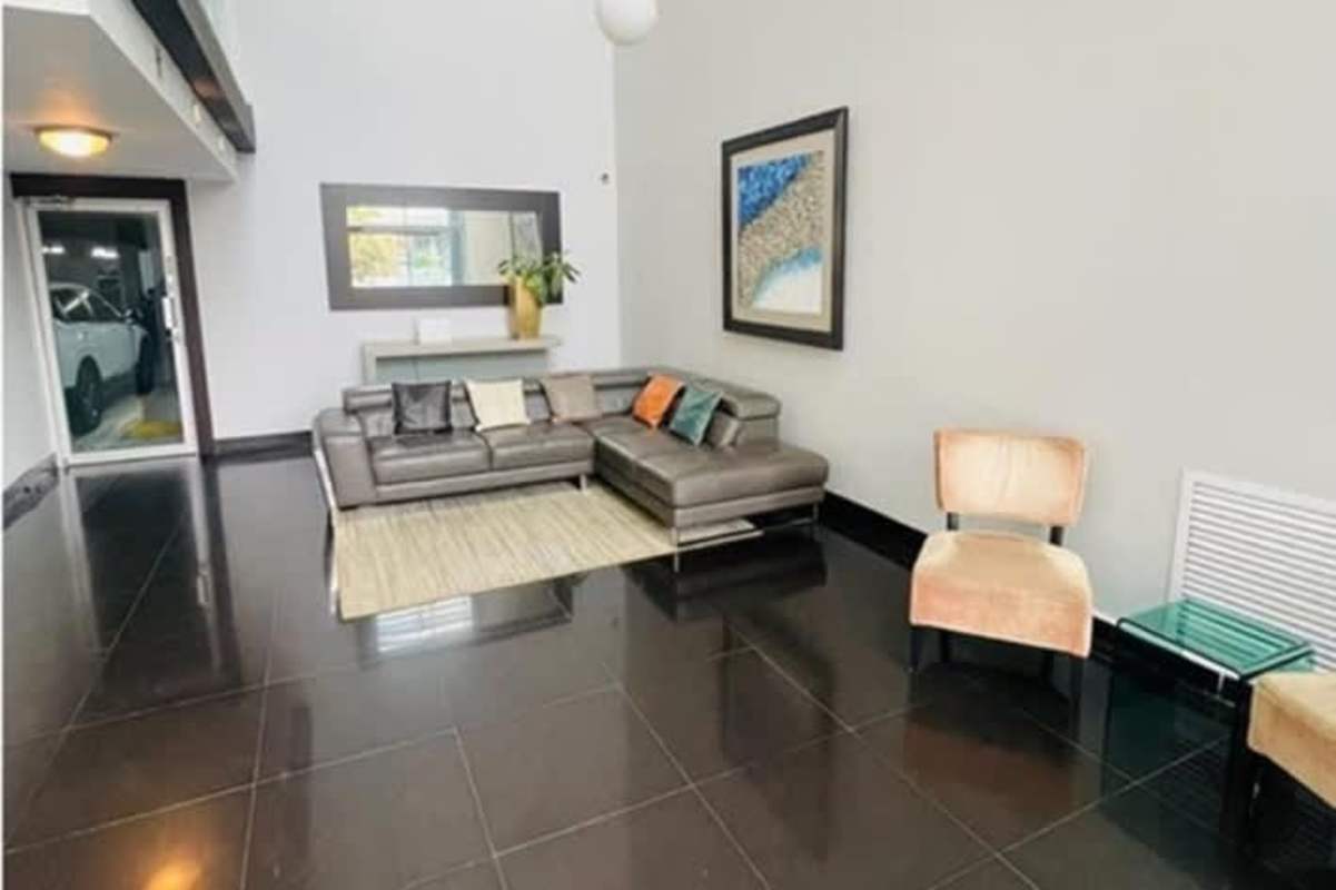 Contemporary lobby with stylish furniture at PH Parque del Mar Costa del Este Panama City