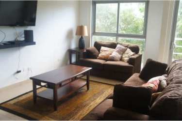 Bright bedroom with ensuite bath furnished AC closets PH Riverside Panama Pacifico