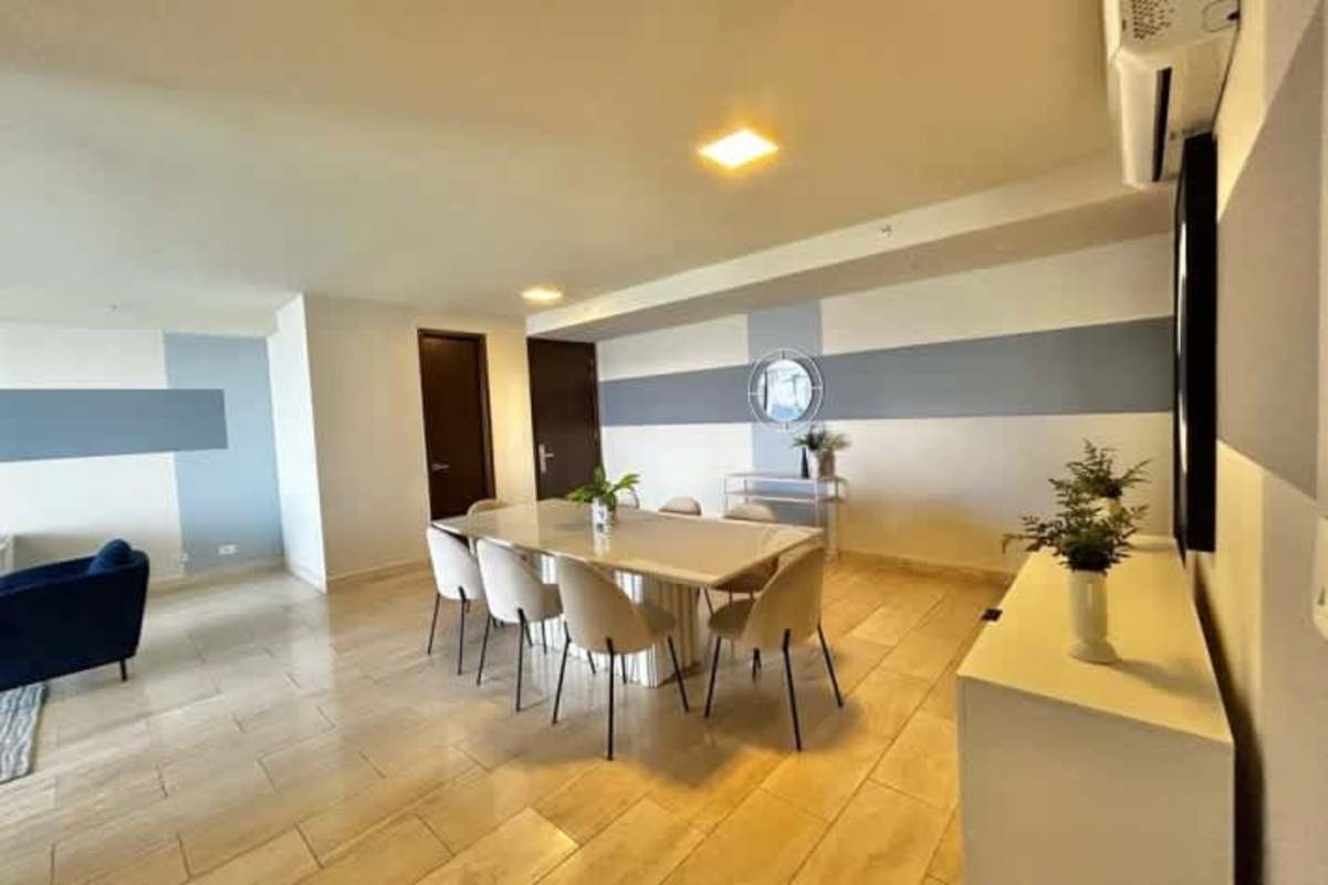 Fully equipped luxury kitchen in apartment for rent Costa del Este Panama