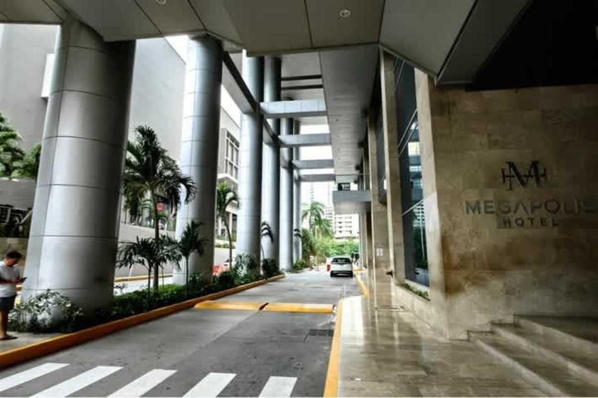 Iconic PH Megapolis high-rise tower on Avenida Balboa in Panama City