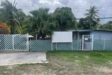 Spacious fenced yard with mature trees ideal for residential or business San Carlos Panama