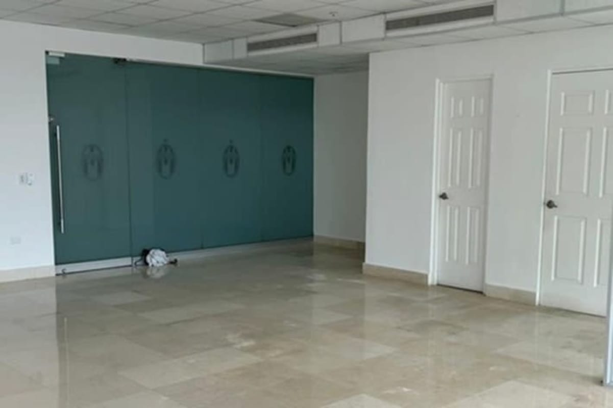 Bright finished commercial office interior in PH BICSA with glass partitions