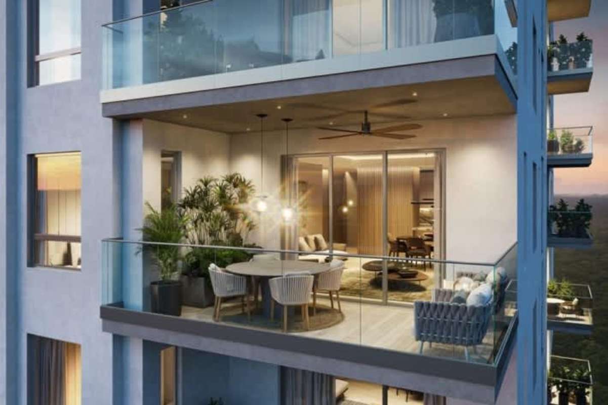 Large master bedroom with panoramic golf view at PH Corotú Santa María Panama