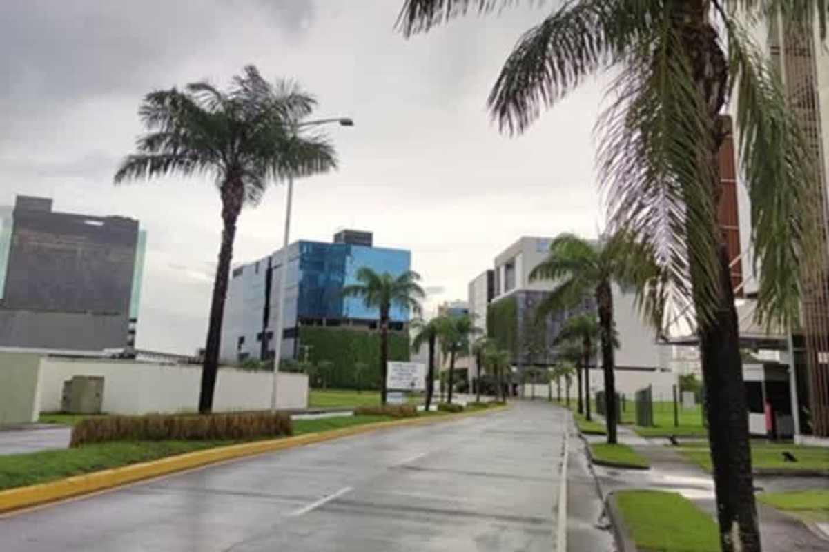 Aerial photo of industrial-commercial estate, roads, open spaces in Santa María Panama