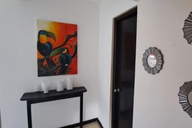 Bedroom with double beds, AC, sliding doors to terrace Villas Decameron beach rental Panama