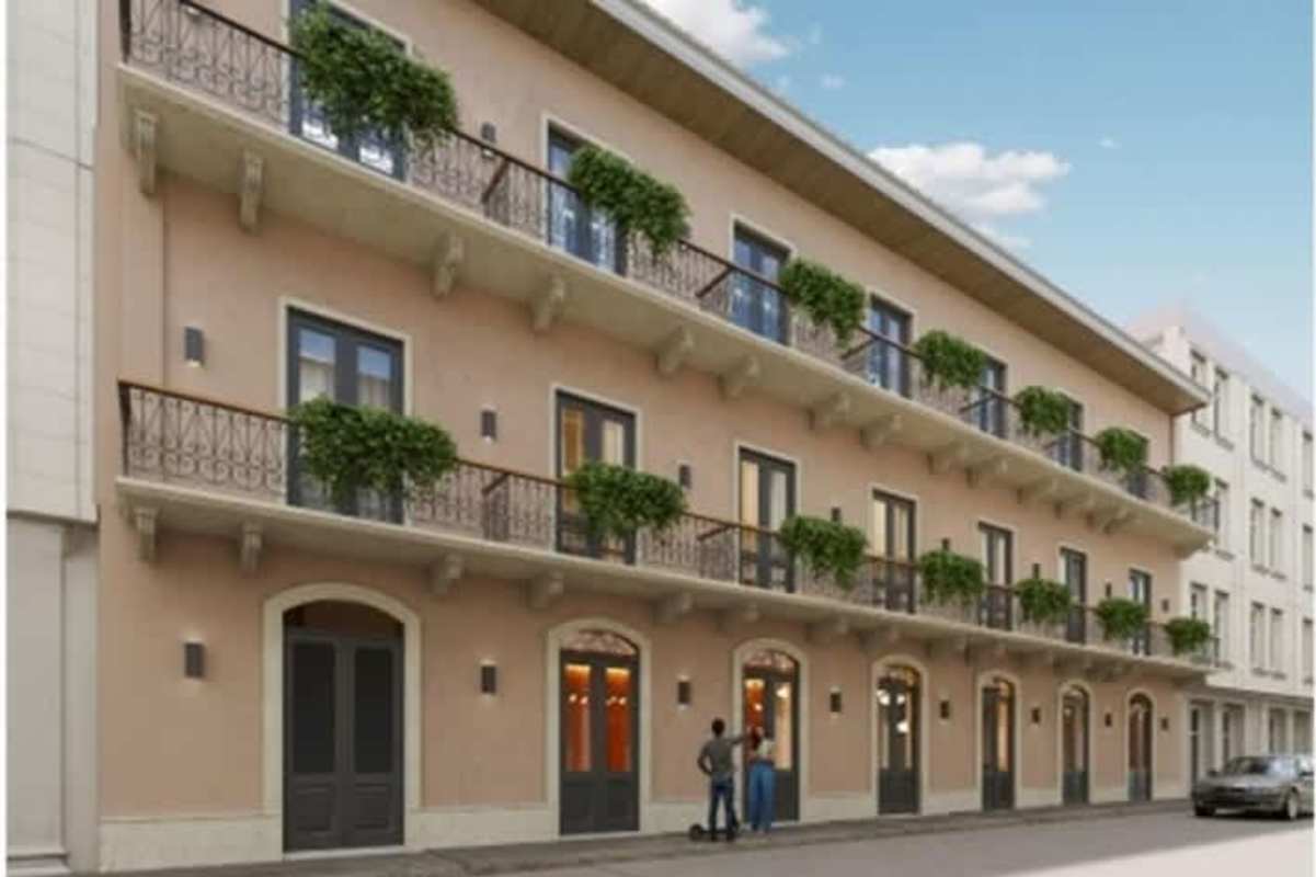 Infinity rooftop pool with lounge at Casco Viejo Residences in UNESCO historic district Panama