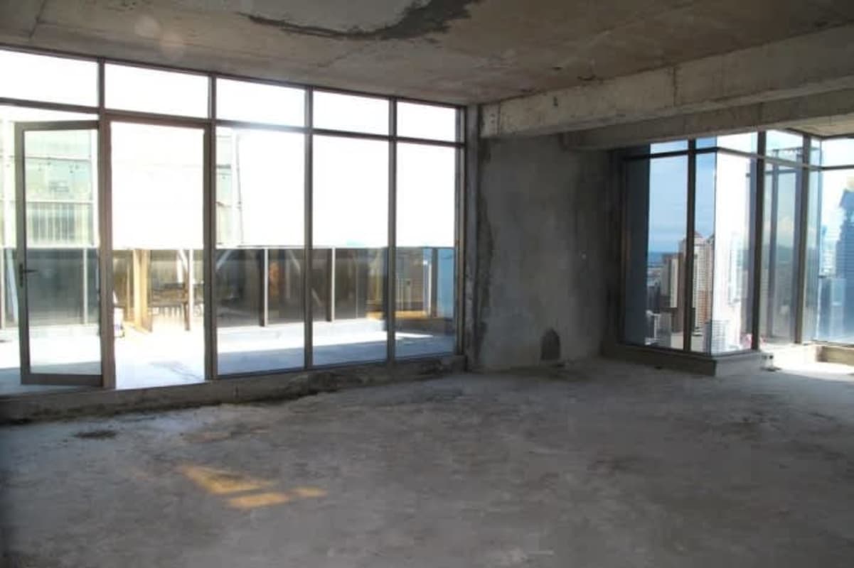 Spacious outdoor terrace with stunning views of Panama City skyline in Twist Tower