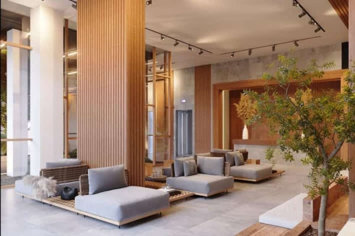 Italian designer kitchen with quartz countertop induction cooktop PH 5cero4 apartment Panama