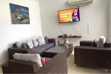 Spacious main bedroom with window to garden PH Ibiza Residences I Rio Hato Panama