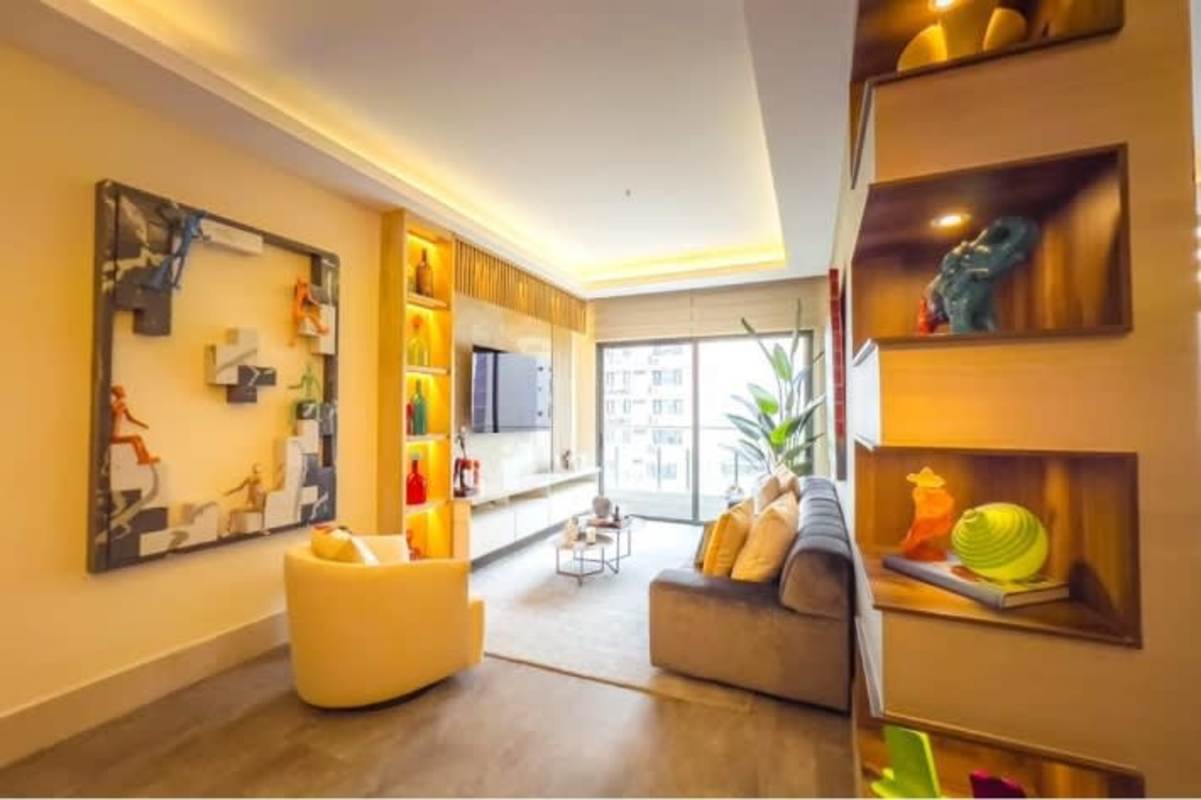 Spacious master bedroom with walk-in closet and balcony luxury condo Santa María Golf Panama