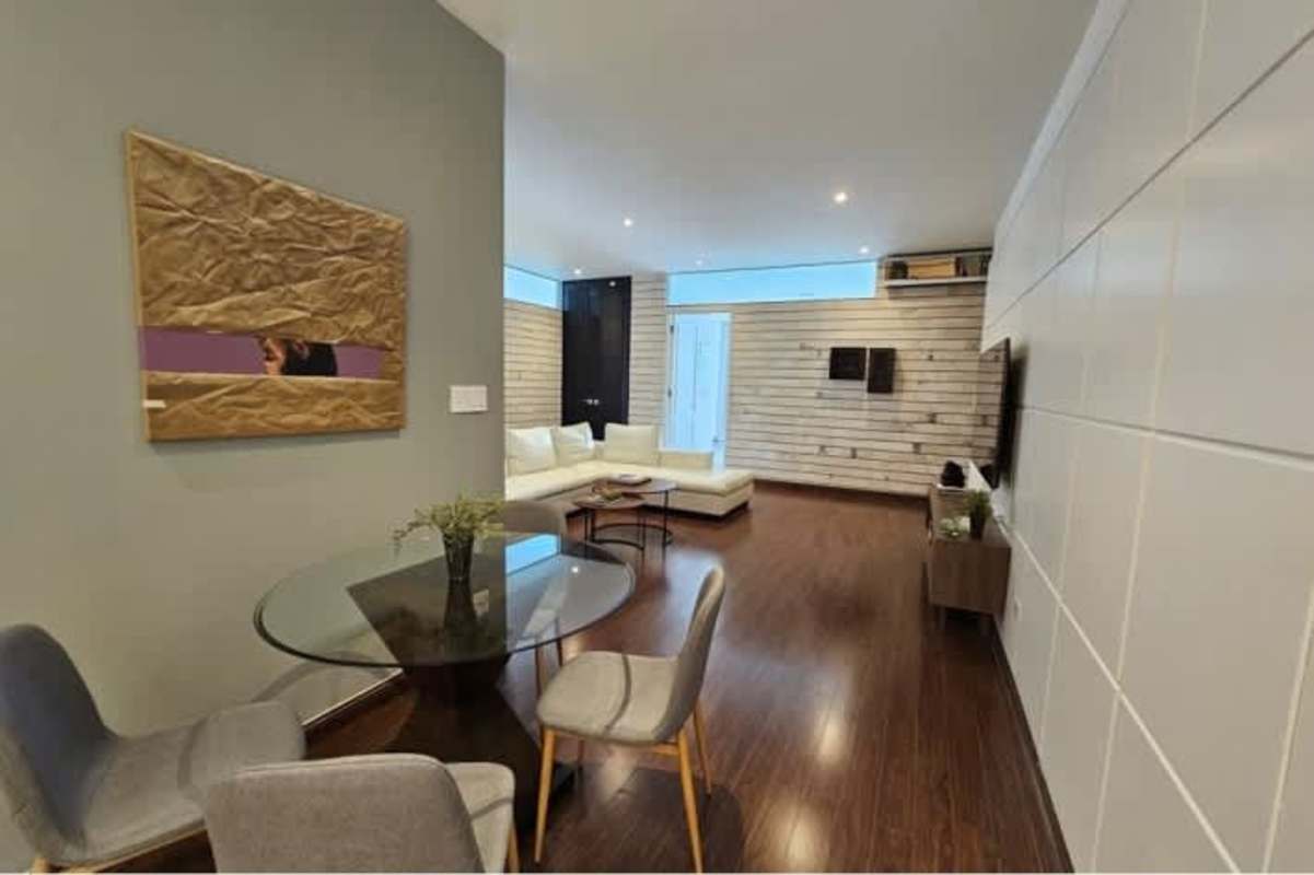 Spacious master bedroom floor to ceiling windows ocean view walk-in closet marble floor Golden Palace Paitilla Panama