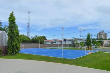 Outdoor fenced multi-purpose sports court with soccer goals Coronado Panama