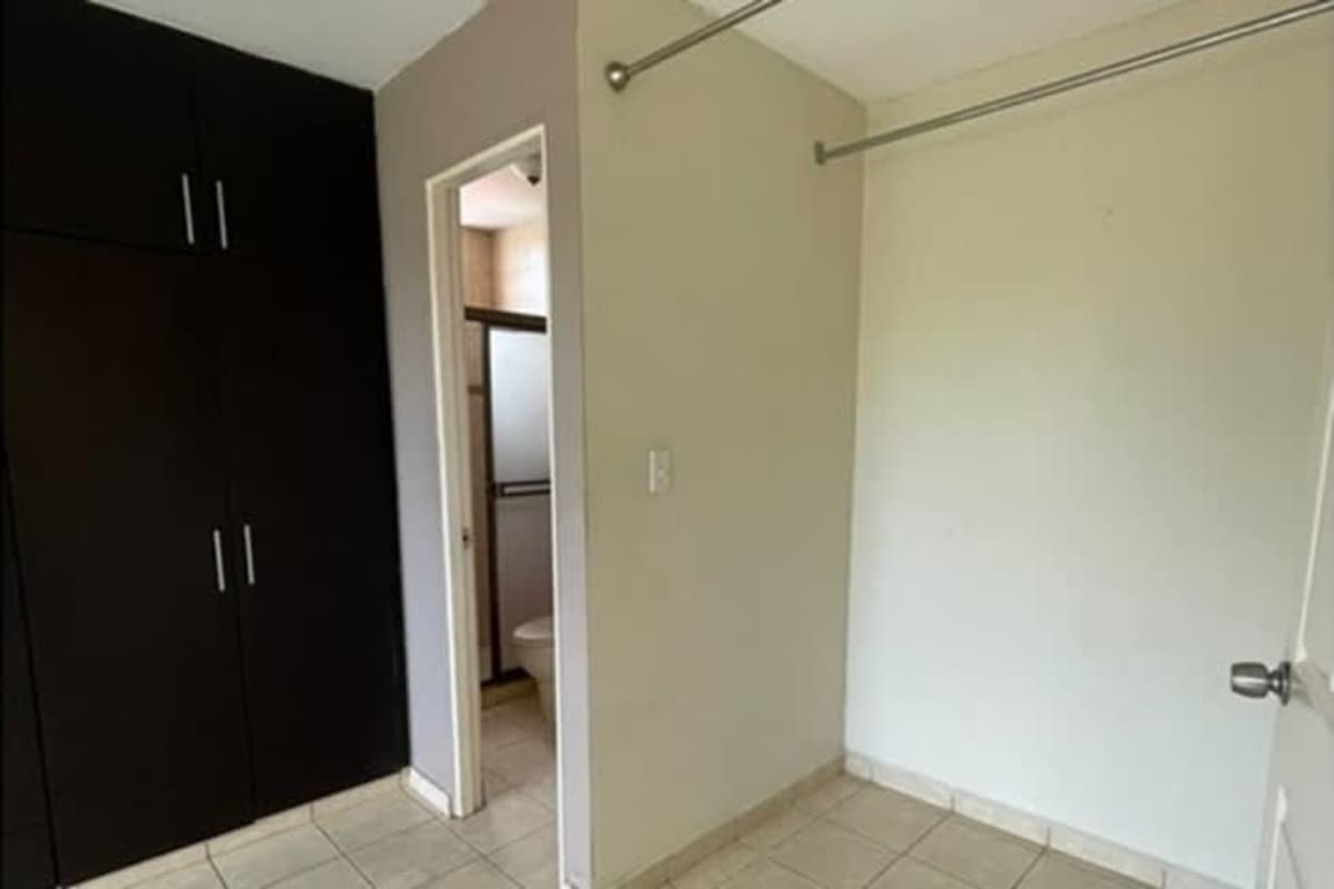 Closed kitchen with refrigerator stove cabinets in PH Camino Real Betania Panama