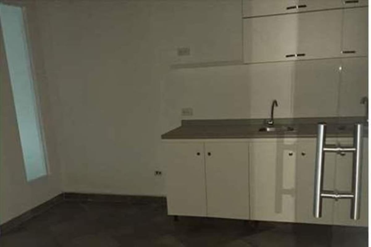 Small break room kitchenette in office space Plaza Credicorp Bank Calle 50 Panama