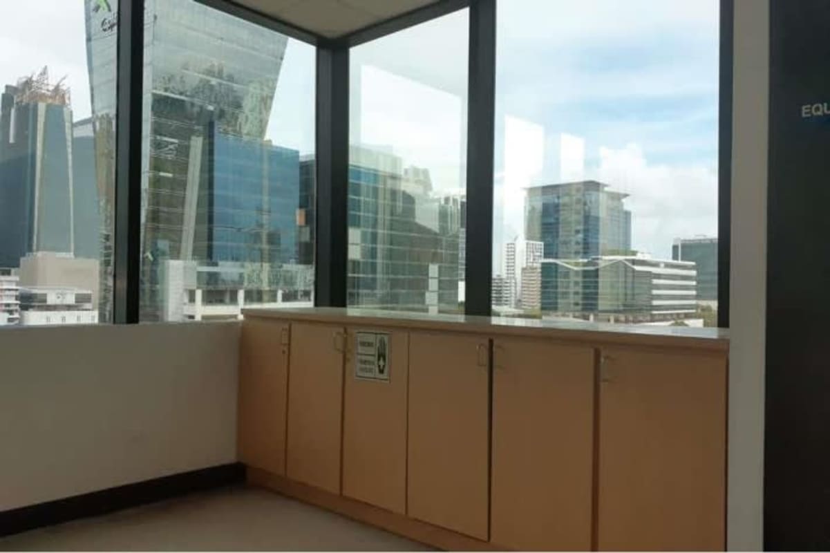 Glass enclosed private office within larger commercial space PH Plaza Credicorp Panama City