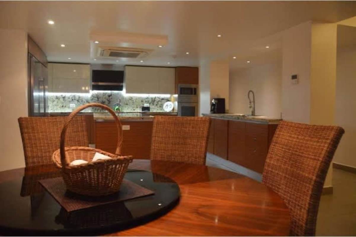 Elegant living room open to gardens luxury estate La Loma Panama City