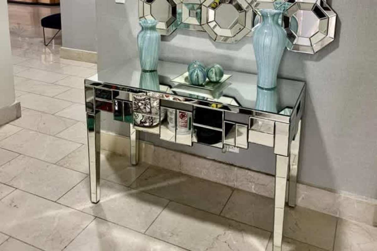 Elegant entryway hall with designer decor in Grand Tower Panama