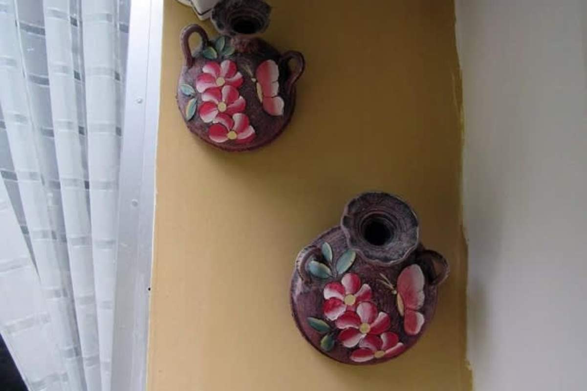 Bedroom with wooden ceiling, large closet and garden view Altos de Cerro Azul house for sale