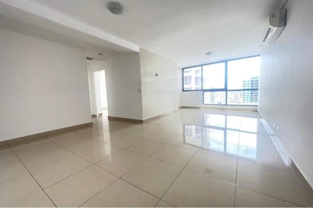 Contemporary bathroom with wood vanity, mirror, and glass shower PH Vía Romana Panama