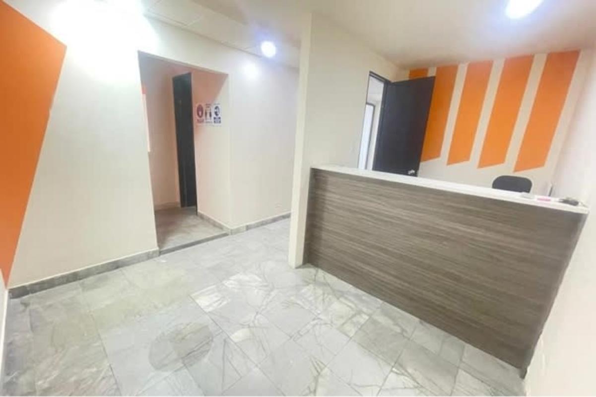 Reception area with marble floors at PH BICSA Financial Center Panama City