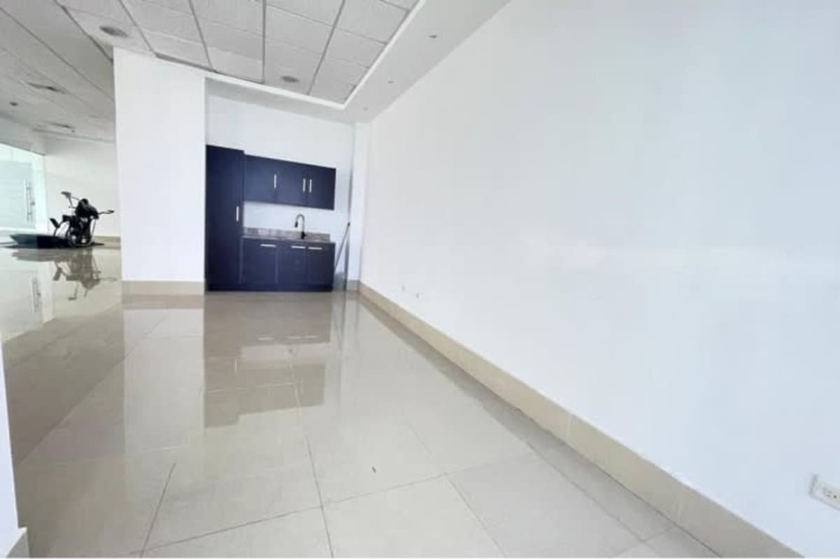 Office kitchenette with storage cabinets in PH BICSA Tower for rent