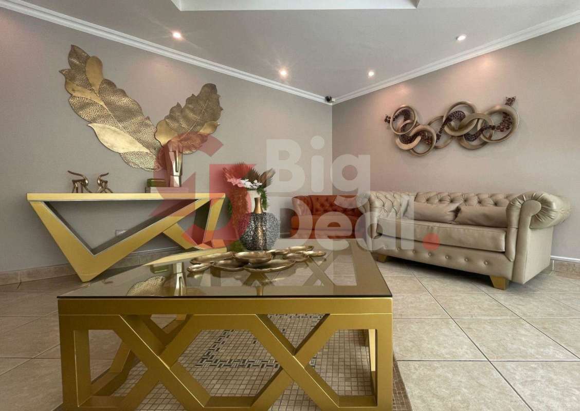 Second bedroom with built-in wardrobe, large window and ceiling fan in PH Green Bay Costa del Este Panama City