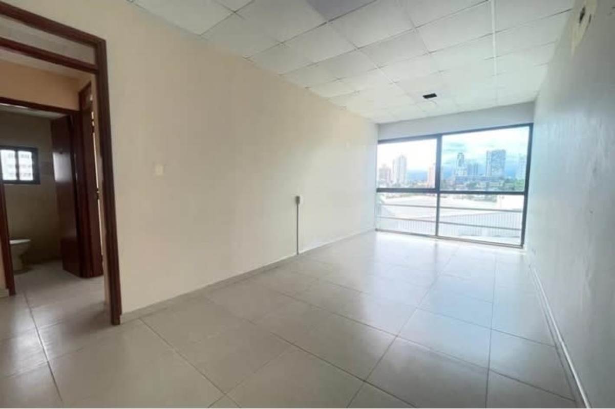 Bright living space with large windows tiled floors city view PH BICSA Tower Panama