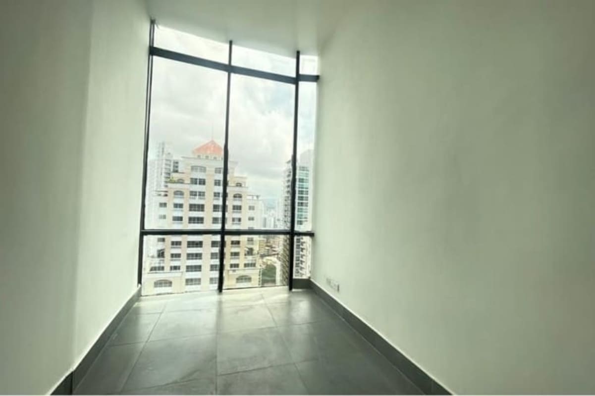 Bright office corner space with skyline views from PH BICSA Tower Obarrio Panama City