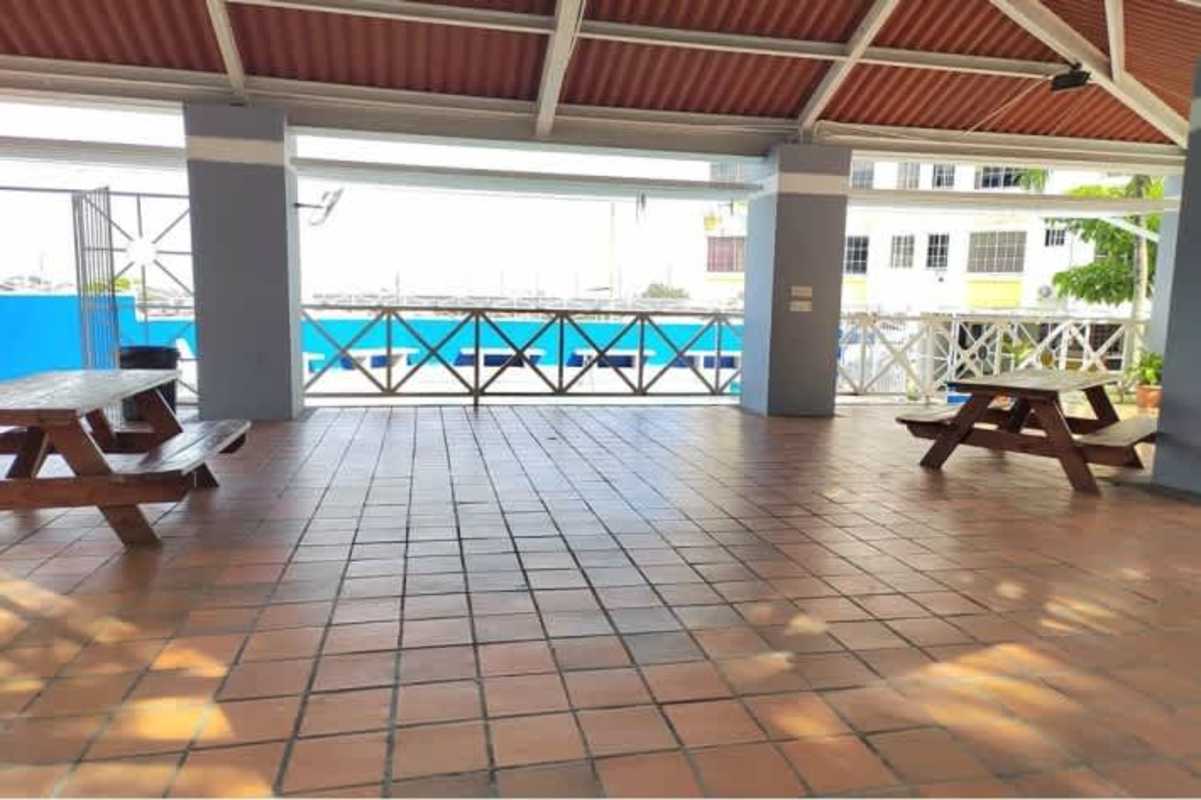 Covered outdoor social area with benches PH Mystic Hills Panama City