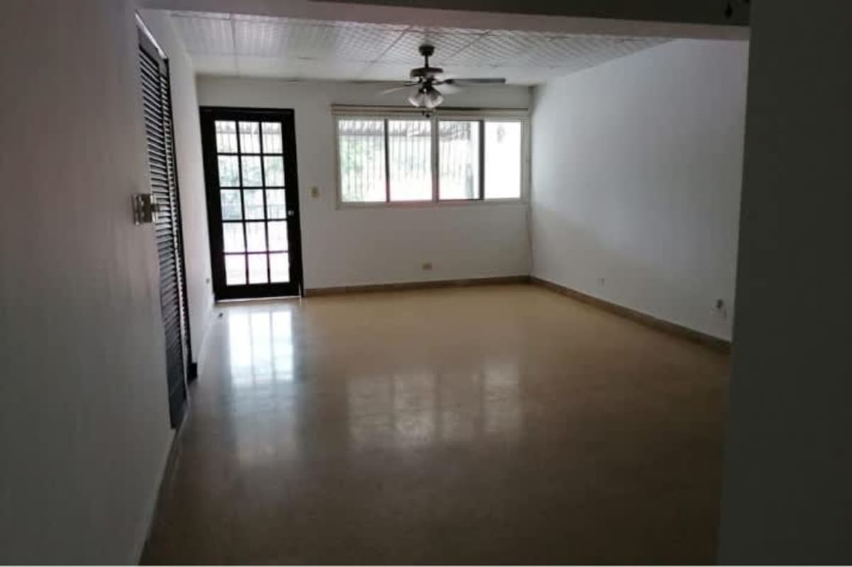 Empty bright living room with large window PH Obarrio Plaza Panama
