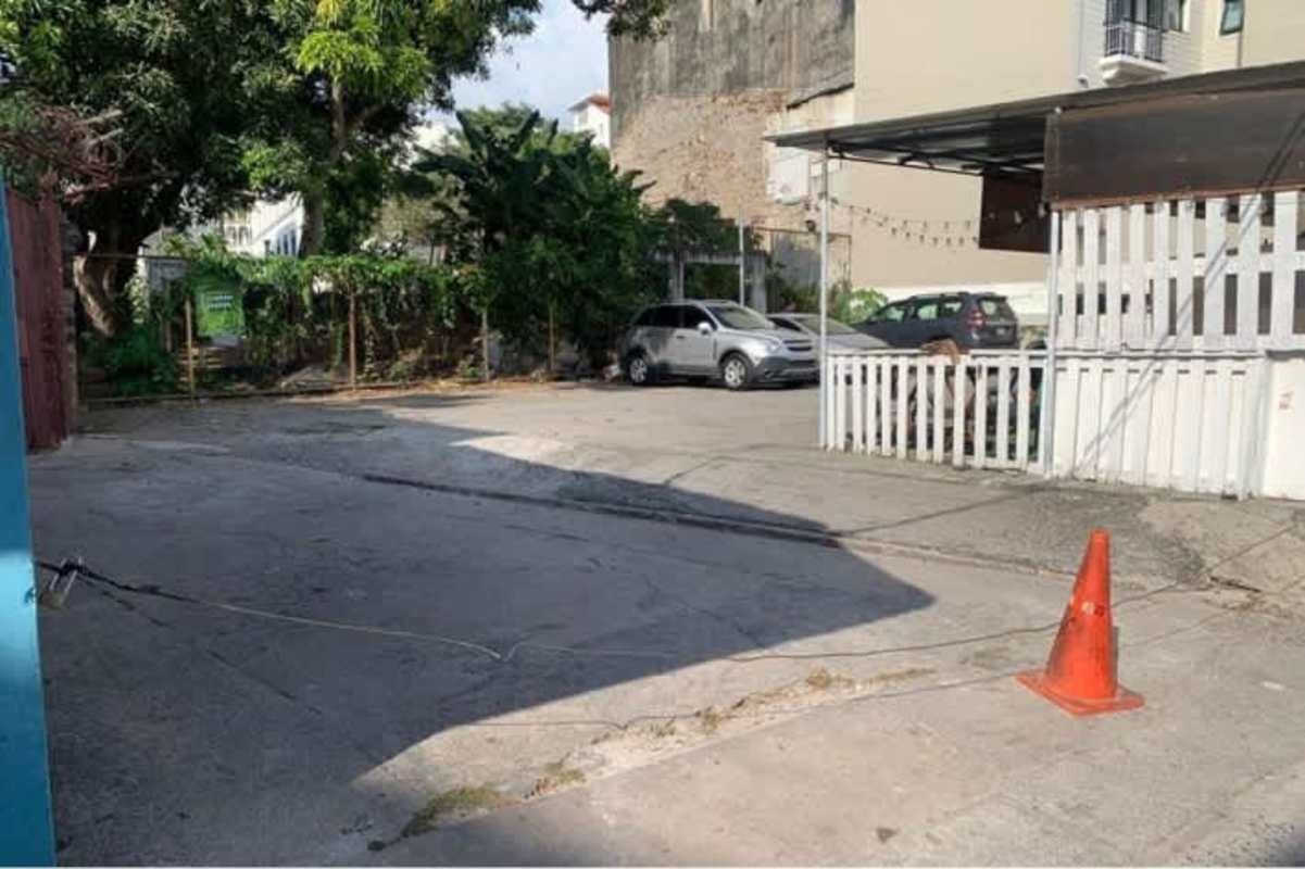 Commercial fenced lot with parking shelter and trees Casco Viejo Panama City