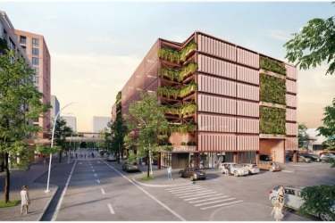 Bedroom with large windows, balcony view in PH CENTRIQO Panama Pacifico