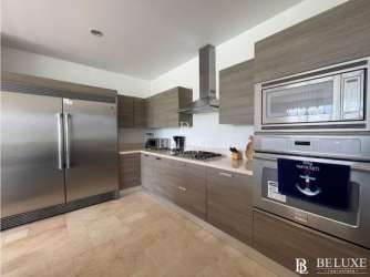 Private rooftop deck with plunge pool overlooking Pacific Ocean in OceanLake Buenaventura beachfront villa