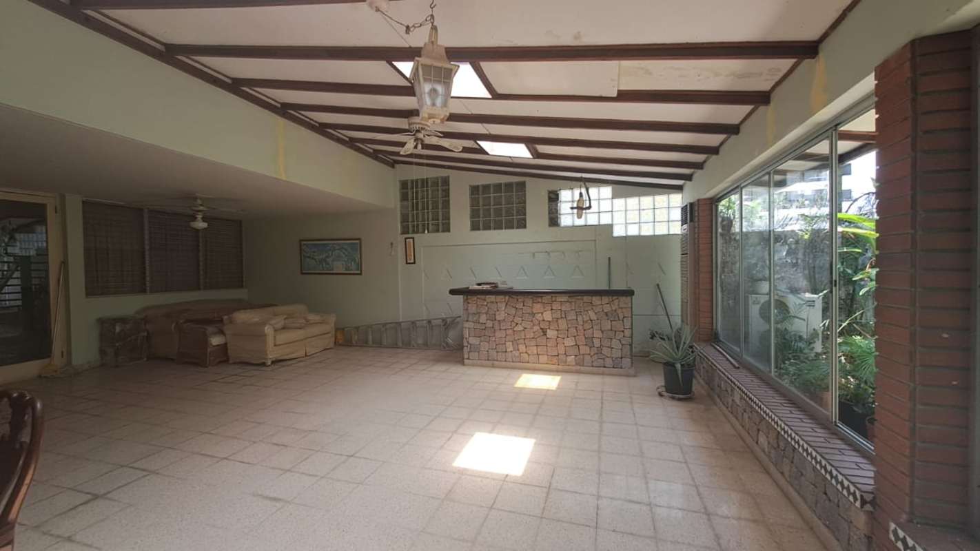 View of Punta Paitilla ocean park and bay from duplex house terrace in Panama City