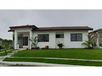 Bedroom with two beds, blue decor, AC, ceiling fan in Piedras Gordas Villages San Carlos Panama