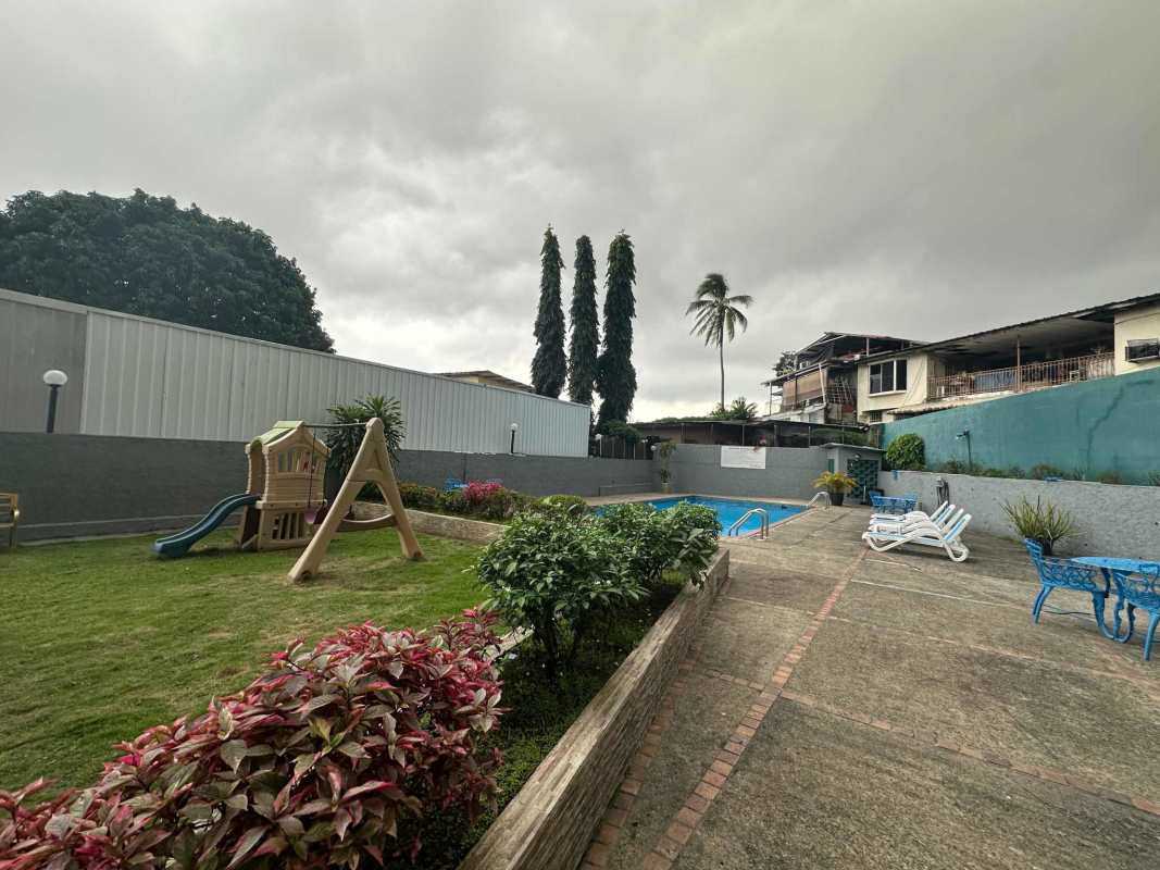 Outdoor pool and children playground area in PH Beverly Hills Betania Panama