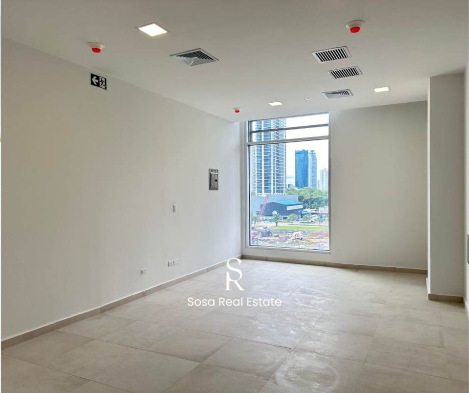 Modern clinic reception area inside Town Center Costa del Este Medical Tower, Panama