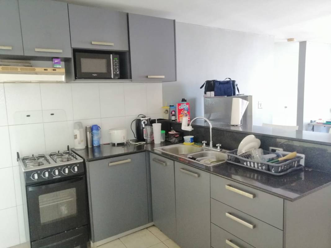 Hallway with secure door, intercom, smoke detector in PH Marquez Panama