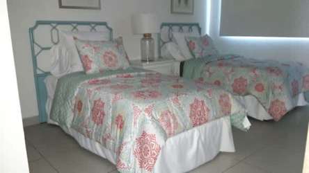 Living room with ocean views luxury beachfront condo Santa Clara Panama