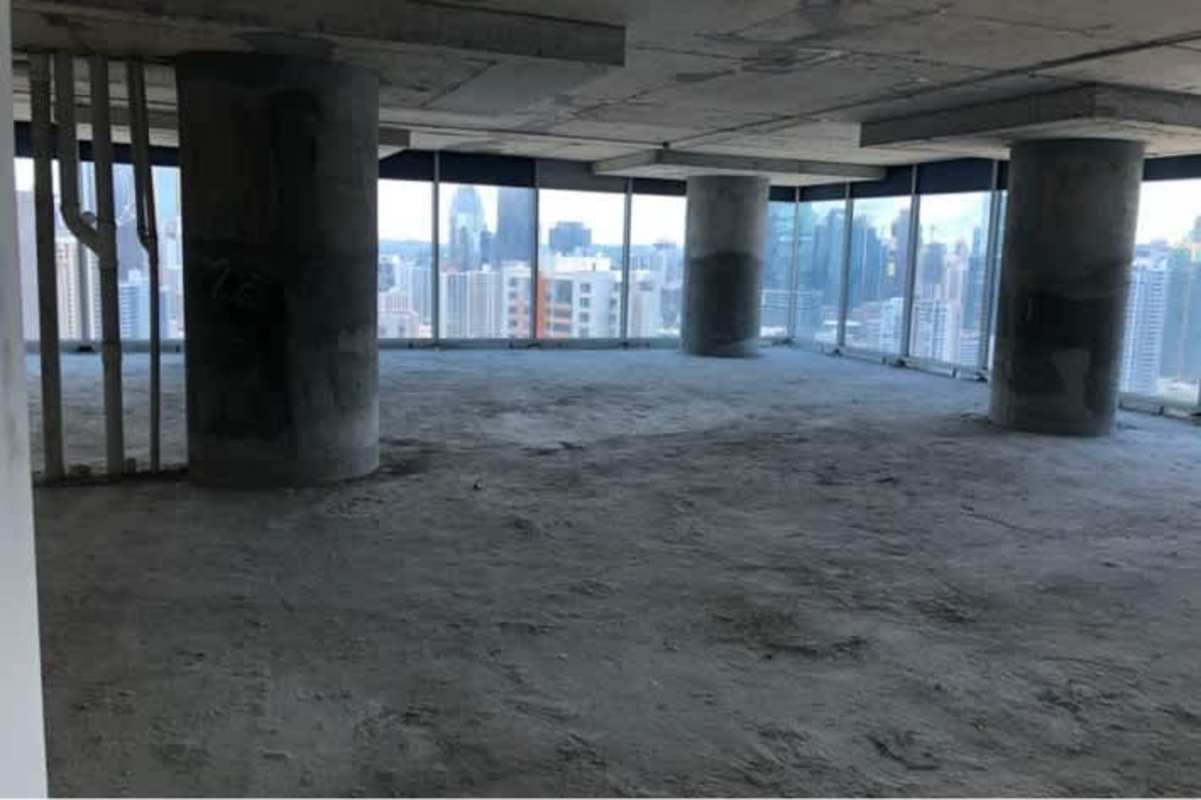 View of Punta Pacífica skyline with high-rise commercial towers in Panama City
