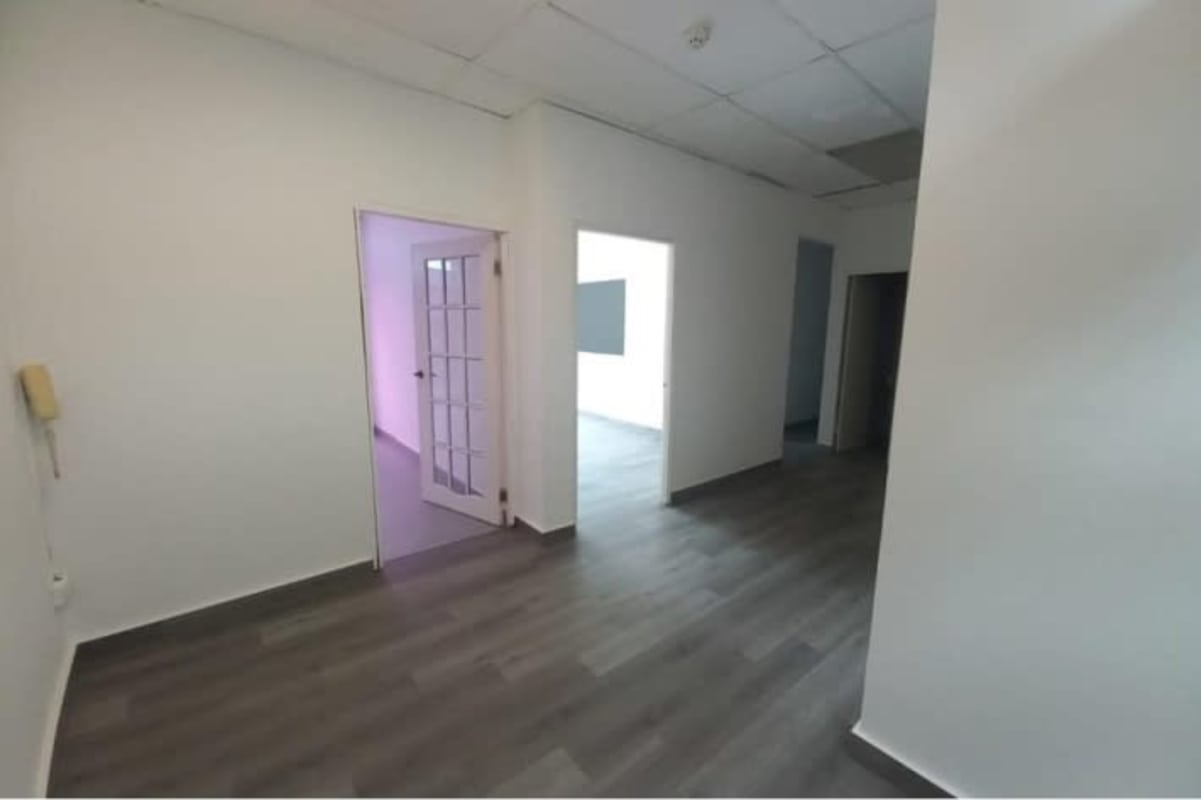 Minimalist corridor and interior workspace inside PH BICSA Tower Panama