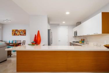 Modern bathroom with glass shower and contemporary fixtures Buenaventura Resort Panama