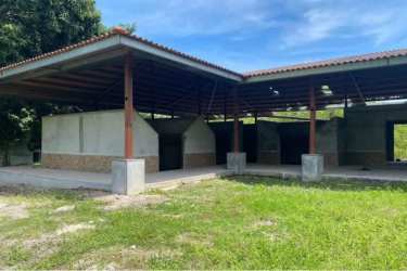 Vacant land with grassy fields and mature trees Panama for development beach nearby