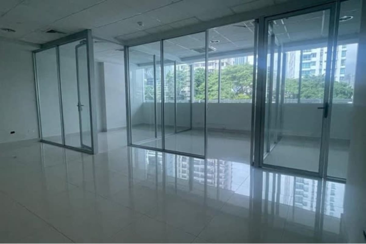 Private commercial office rental modern minimalist style glass partitions large windows