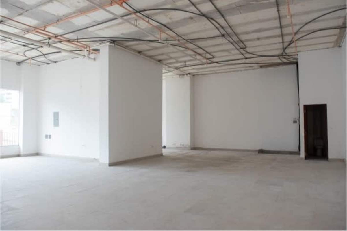 Secured underground parking garage with marked spaces at Global Plaza in Bella Vista Panama