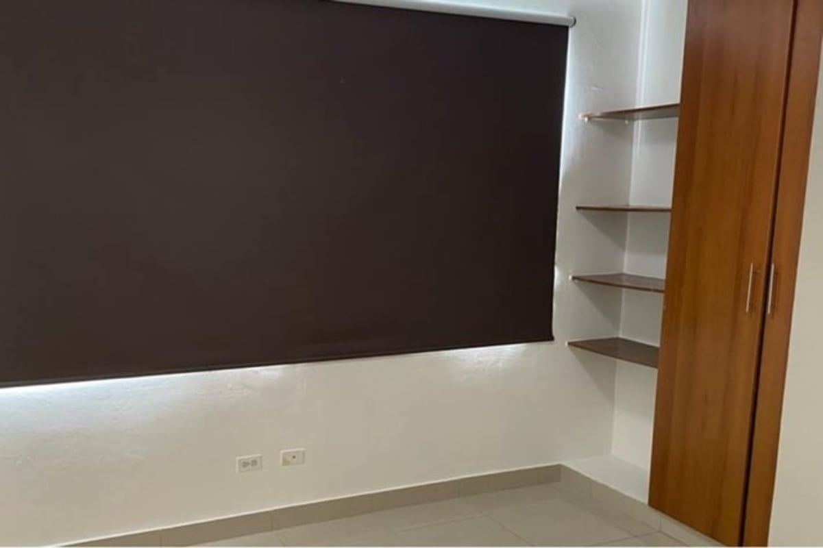 Minimalist bedroom featuring window, AC, ceramic flooring PH Sun City Albrook