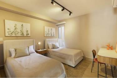 Guest bedroom with large windows and mountain views Playa Caracol Chame