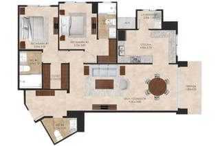 Apartment for Sale in Santa Maria - 2 bedrooms