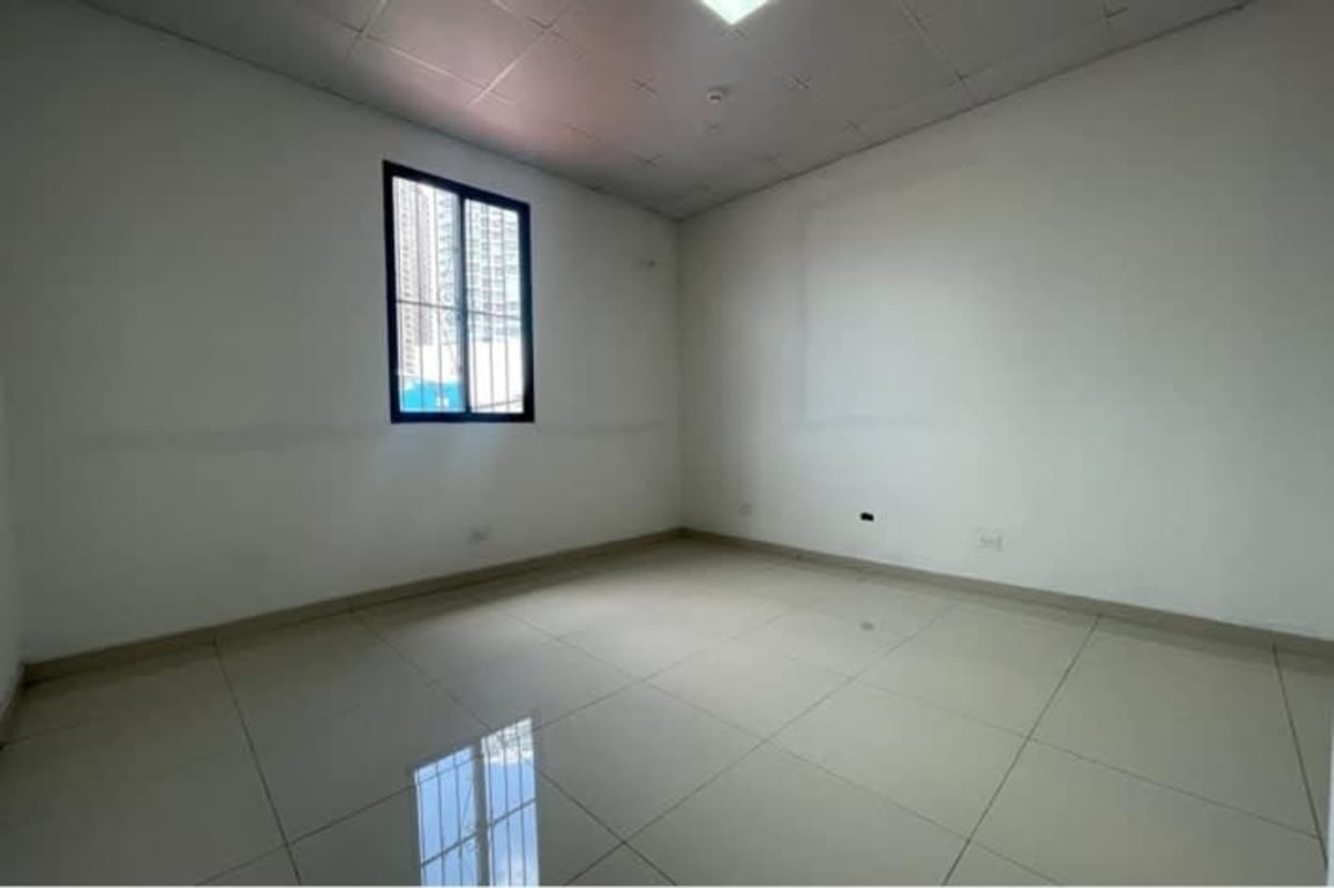 Commercial plaza parking lot and entrance Parque Lefevre Panama City