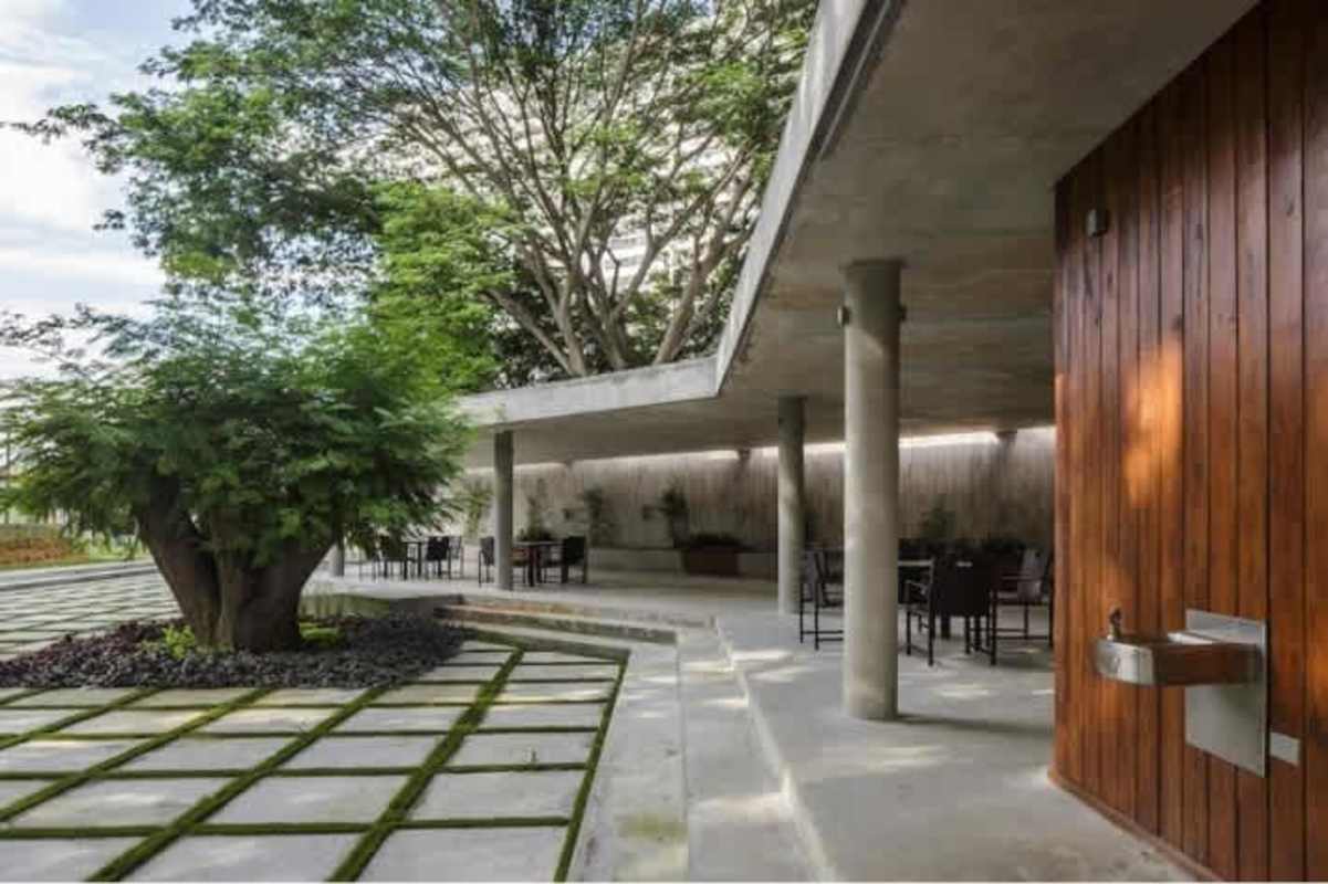 Colorful children's play area with playground equipment at Condado Country Club Panama City